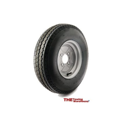 10 inch Trailer wheel and 500-10 6Ply Tyre 4 inch PCD fits Most English Trailers