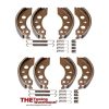 2 x Axle sets Alko 2051 Type 200x50mm Replacement brake shoes for Alko Chassis & Alko Caravan