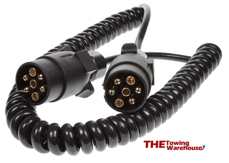 thumbnail image 2 of 7 Pin Towing Electrics Plugs Set – 12N Black & 12S Grey For Caravan / Trailer Lights – UK Made 2 of 5