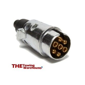 thumbnail image 2 of Maypole 7 Pin Black Towing Electrics Plug – 12N Type For Caravan Trailer Lights – UK Made 2 of 4