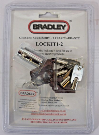 Genuine Bradley Lockit 1-2 Trailer security lock for cast couplings HU3.HU3HE