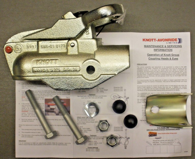 KnottAvonride Cast coupling head 575004 for 3500kg braked trailers