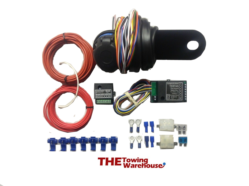 13 Pin Euro Electric Towbar Towing Wiring Kit Charging 7way bypass relay  canbus » The Towing Warehouse