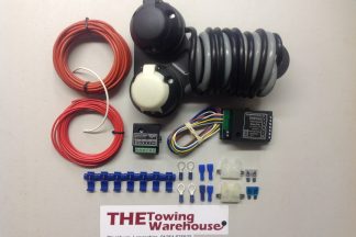 Twin 7 Pin 12n 12s Electric Towbar Towing Wiring Kit Charging 7way bypass relay