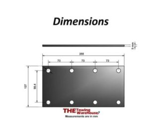 Knott Avonride Mounting Plates 8 Hole for 750Kg Trailer Suspension Units