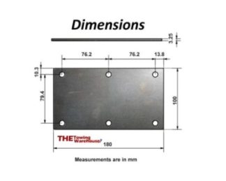Knott Avonride Mounting Plates 6 Hole for 350 / 550Kg Trailer Suspension Units