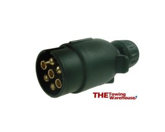 12V ‘N’ type 7 pin plastic plug used on caravan and trailer applications