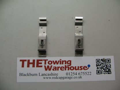 Pair of Stainless Steel Spring Loaded square Number Plate Clips