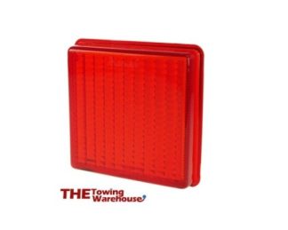 Square Rubbolite Rear Fog Lamp-Light Lens for Ifor Williams Trailers PO6770F