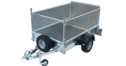 UNBRAKED TRAILER - MEG 7564W with mesh sides