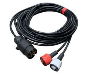 Radex 6m Harness with 7 Pin Plug & 2 X 5 Pin Radex connectors (MP80306)