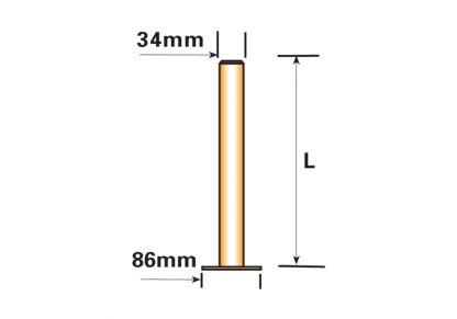 MP220 450 x 34mm Prop stand 02 diagram