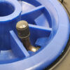 Jockey wheel tyre valve