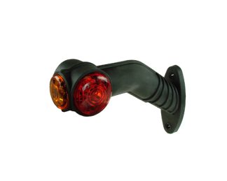 MP7723BL 10-30V LED 90° Left Hand Red/White/Amber Outline Marker Lamp