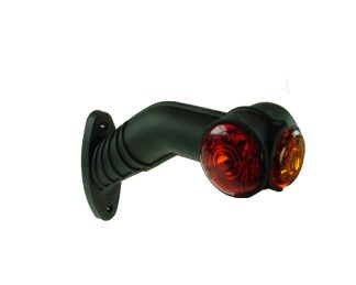 MP7723BR 10-30V LED 90° Right Hand Red-White-Amber Outline Marker Lamp