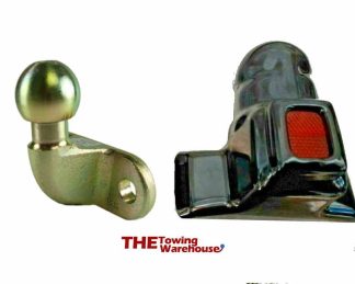 Heavy Duty Tow Ball, Standard 50mm, Hitch, Tow Bar, EU Approved, Gold