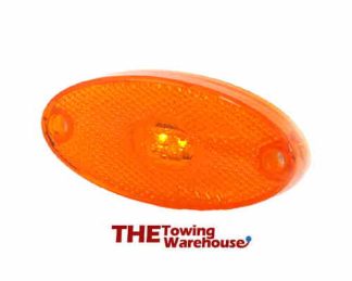 Slim Line Oval LED Amber Marker Lamp1655