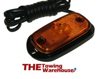 Perei 12/24V Amber LED Side Marker Lamp