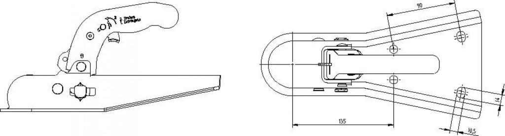 Unbraked Coupling Head Knott-Avonride AKFV7.5 for delta A frame » The ...