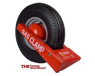 SAS Trailer Wheel Clamp for 8, 10 or 12" central dish trailer wheels