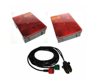 Radex 6800 7 Pin Plug 2 X 5 Pin 6m Marker Harness & Rear Lights Kit