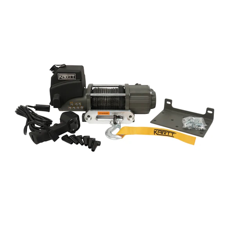 Kartt 4500 lbs 12v Electric Winch with Synthetic Rope