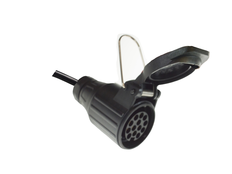 2.5m Curly Extension Lead with 8 Pin Plug & 8 Pin Flying Socket (MP5896) - Image 2